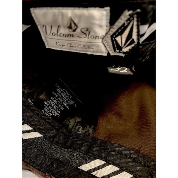 Volcom Stone Corpo Class Collection Men's Brown Chino Shorts Size 32 - Picture 5 of 5